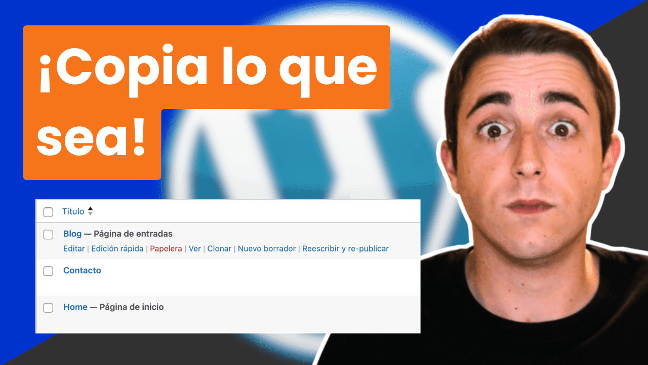 Cómo duplicar una página en WordPress